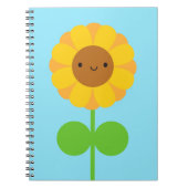 Kawaii Sunflower Notizblock (Vorderseite)