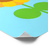 Kawaii Sunflower Poster (Ecke)