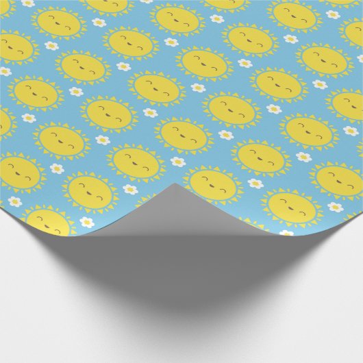 Kawaii Sunny Days Geschenkpapier (Ecke)