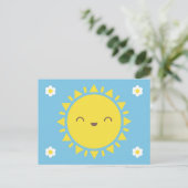 Kawaii Sunny Days Postkarte (Stehend Vorderseite)