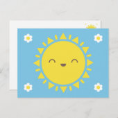 Kawaii Sunny Days Postkarte (Vorne/Hinten)