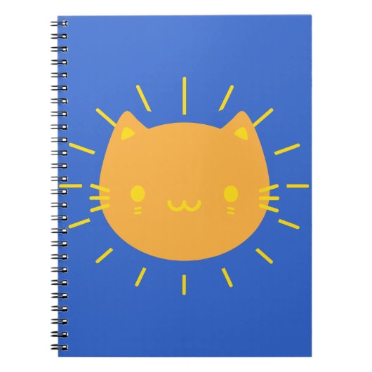 Kawaii Sunshine Cat Notizblock (Vorderseite)