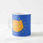 Kawaii Sunshine Cats Kaffeetasse (Vorderseite Links)