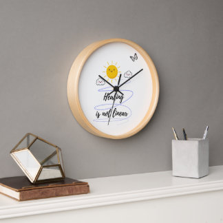 Kawaii Sunshine Spiral Clock - fröhliche Sonne und Uhr