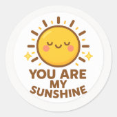 Kawaii Sunshine Sticker (Vorderseite)
