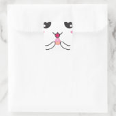 Kawaii Super Niedlich ^-^ Quadratischer Aufkleber (Tasche)