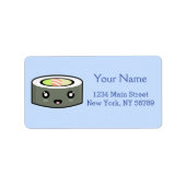 Kawaii Sushi Adressaufkleber (Vorne)