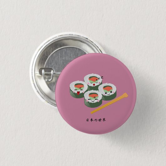Kawaii Sushi Button (Vorne & Hinten)