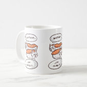 Kawaii Sushi Cat Spaß Kaffeetasse (Vorderseite Links)