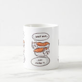 Kawaii Sushi Cat Spaß Kaffeetasse (Mittel)