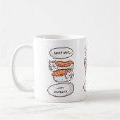 Kawaii Sushi Cat Spaß Kaffeetasse (Links)