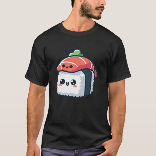 Kawaii-Sushi-Charakter - Lebensmittel T-Shirt (Vorderseite)