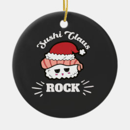 Kawaii Sushi Christmas Keramik Ornament