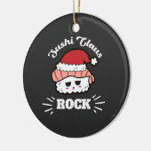Kawaii Sushi Christmas Keramik Ornament (Links)