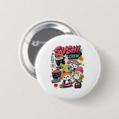 Kawaii Sushi Crew Skateboard Button | Japanisch (Vorne & Hinten)