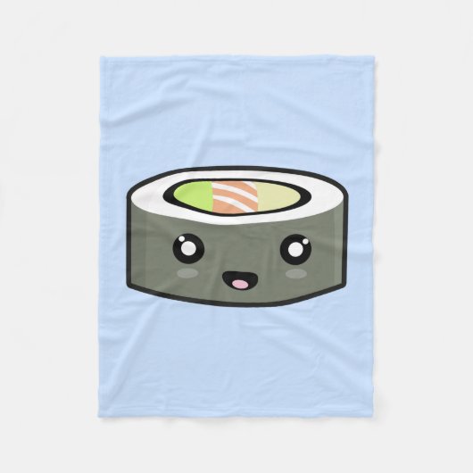 Kawaii Sushi Fleecedecke (Vorderseite)