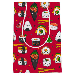 Kawaii Sushi Gift Bag Mittlere Geschenktüte