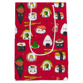 Kawaii Sushi Gift Bag Mittlere Geschenktüte (Rückseite)