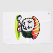 Kawaii Sushi Golf Golfhandtuch (Horizontal)