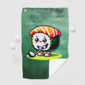 Kawaii Sushi Golf Golfhandtuch (Insitu)