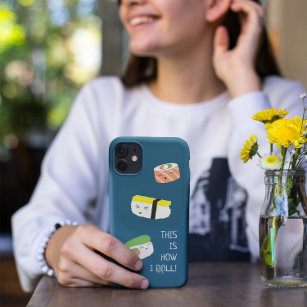 Kawaii Sushi Illustration So rolle ich Blue Case-Mate iPhone Hülle