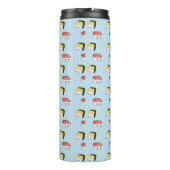Kawaii Sushi Japanese Food Blue Maki Roll Nigiri Thermosbecher (Rückseite)