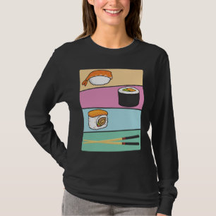 Kawaii Sushi Japanese Food Maki Nigiri Chopsticks T-Shirt