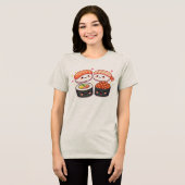 Kawaii Sushi Liebe Tri-Blend Shirt (Vorderseite voll)