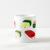 Kawaii Sushi mit Gesichtern Kaffeetasse (Mittel)