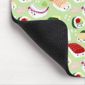 Kawaii Sushi mit Gesichtern Mousepad (Ecke)