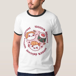 Kawaii Sushi mit lustigen Zitaten für schwarzen Li T-Shirt