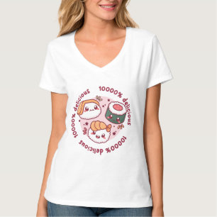 Kawaii Sushi mit lustigen Zitaten für schwarzen Li T-Shirt