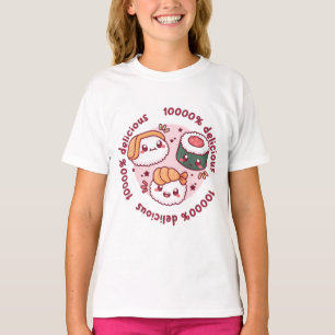 Kawaii Sushi mit lustigen Zitaten für schwarzen Li T-Shirt