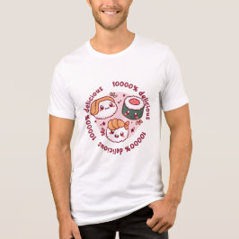 Kawaii Sushi mit lustigen Zitaten für schwarzen Li Tri-Blend Shirt
