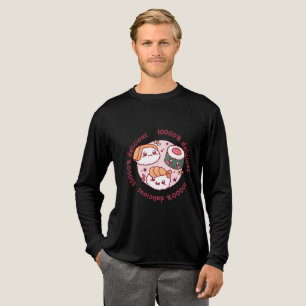 Kawaii Sushi mit lustigen Zitaten für schwarzen Li Tri-Blend Shirt