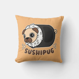 Kawaii Sushi Mops Mashup Funny Dog Lover Geschenk Kissen