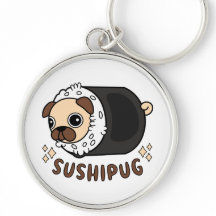 Kawaii Sushi Mops Mashup Funny Dog Lover Geschenk