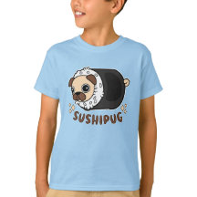 Kawaii Sushi Mops Mashup Funny Dog Lover Geschenk