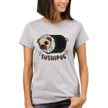 Kawaii Sushi Mops Mashup Funny Dog Lover Geschenk