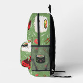 Kawaii Sushi Pattern Bedruckter Rucksack (Rechts)