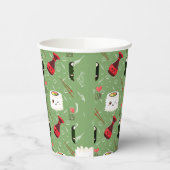 Kawaii Sushi Pattern Pappbecher (Links)