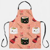 Kawaii Sushi Pattern Schürze (Vorderseite)