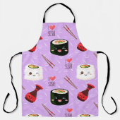 Kawaii Sushi Pattern Schürze (Vorderseite)