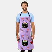 Kawaii Sushi Pattern Schürze (Getragen)