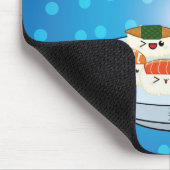 Kawaii Sushi Platter Mouse Pad Mousepad (Ecke)