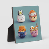 Kawaii Sushi & Ramen Crew Fotoplatte (Vorderseite)