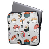 Kawaii Sushi Rolls Muster Slip-On Sneakers Laptopschutzhülle (Vorderseite Links)