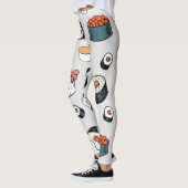 Kawaii Sushi Rolls Muster Slip-On Sneakers Leggings (Links)