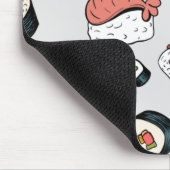 Kawaii Sushi Rolls Muster Slip-On Sneakers Mousepad (Ecke)