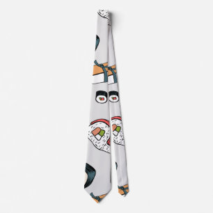 Kawaii sushi rollt Neck Tie Krawatte